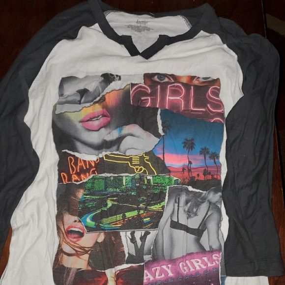 Bar III nightlife baseball tee - Picture 1 of 2